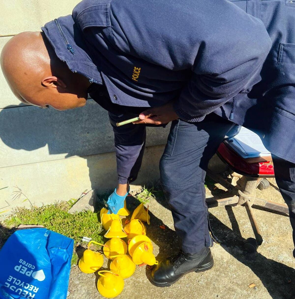 A search of a property in Meloding led to the discovery of explosives inside the house