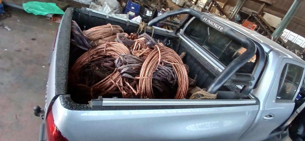 The Toyota Hilux was confiscated and booked in as evidence