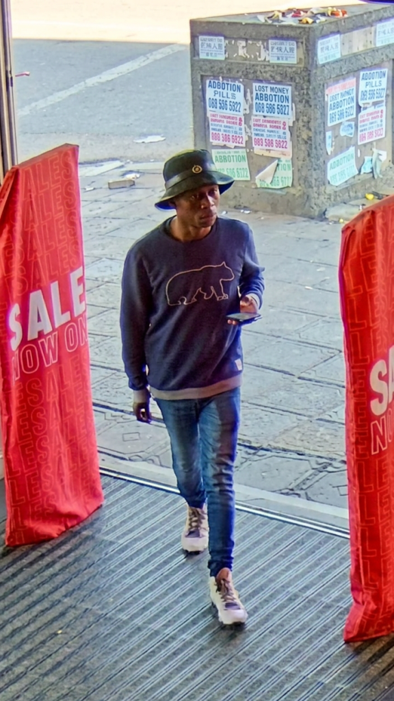 Suspect 1 is sought by the SAPS in connection with an armed robbery in Welkom