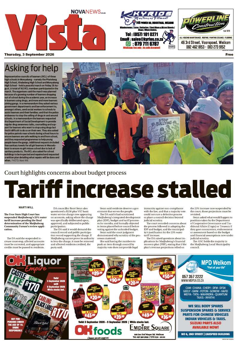 Vista E-Edition 3 September 2026