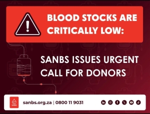 SANBS blood stocks drop to 3.9 days as donors urged to give blood