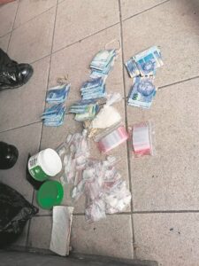 Confiscated from ten suspects