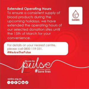 Blood drive aims to stock up before school and Easter holidays start