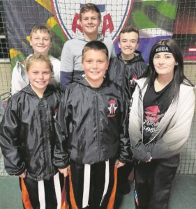Local taekwondo students show their skills