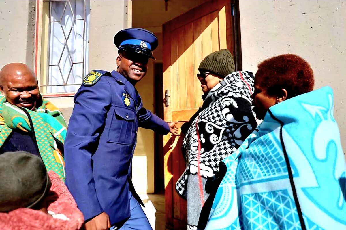 On Wednesday, Const. Macdonald Motete, stationed at the Bethlehem Police Station, unlocked the door to his new home in Bohlokong.