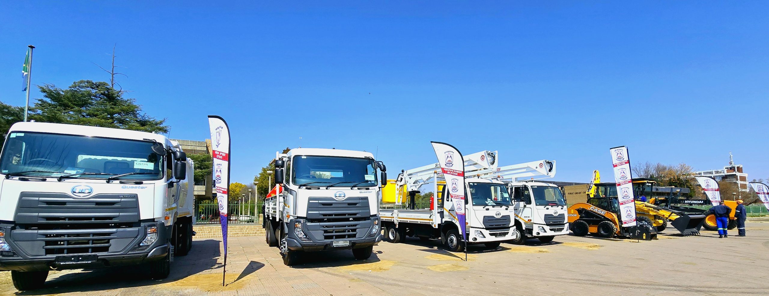 The Moqhaka local municipality added eight brand new vehicles and equipment to its existing fleet. Photo Madli Grobbelaar