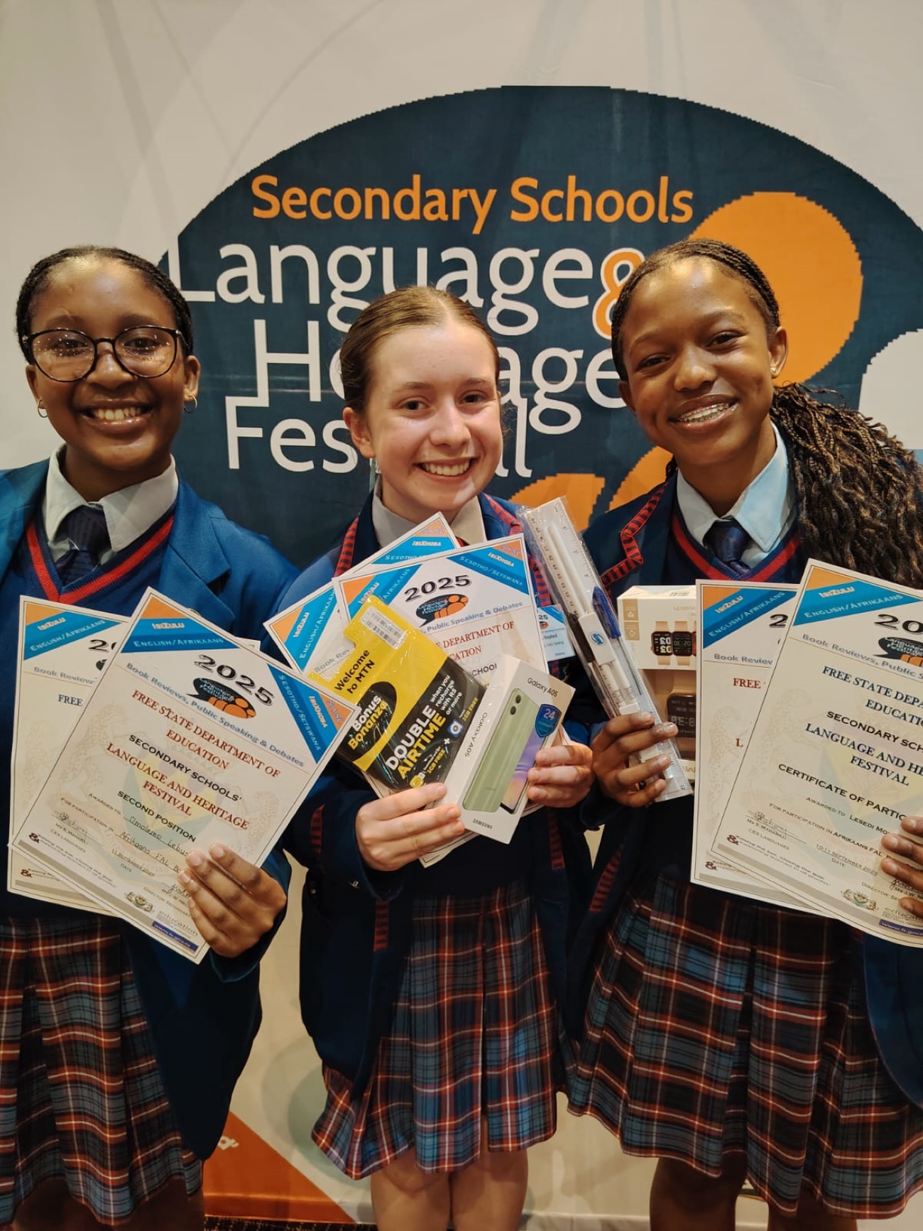 Hoërskool-leerlinge van Bethelehem wat presteer het.