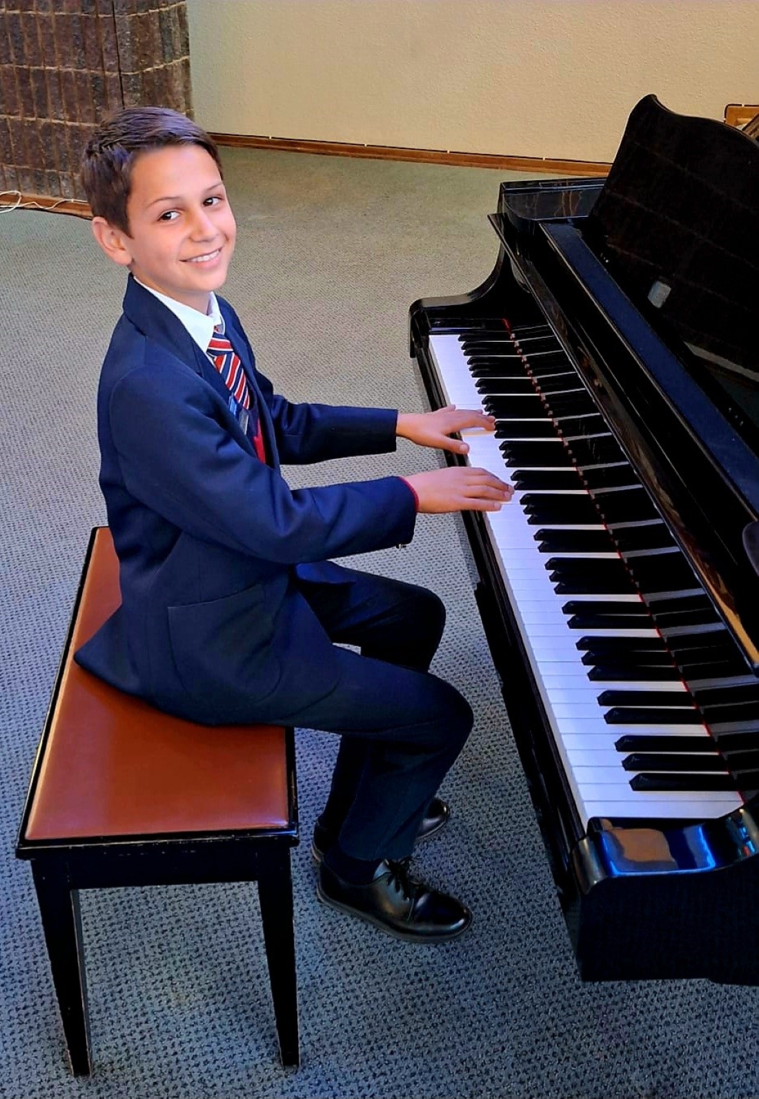 Hendrik Rautenbach van Trio Primêr in Kroonstad, wat uitblink in klavierspel.