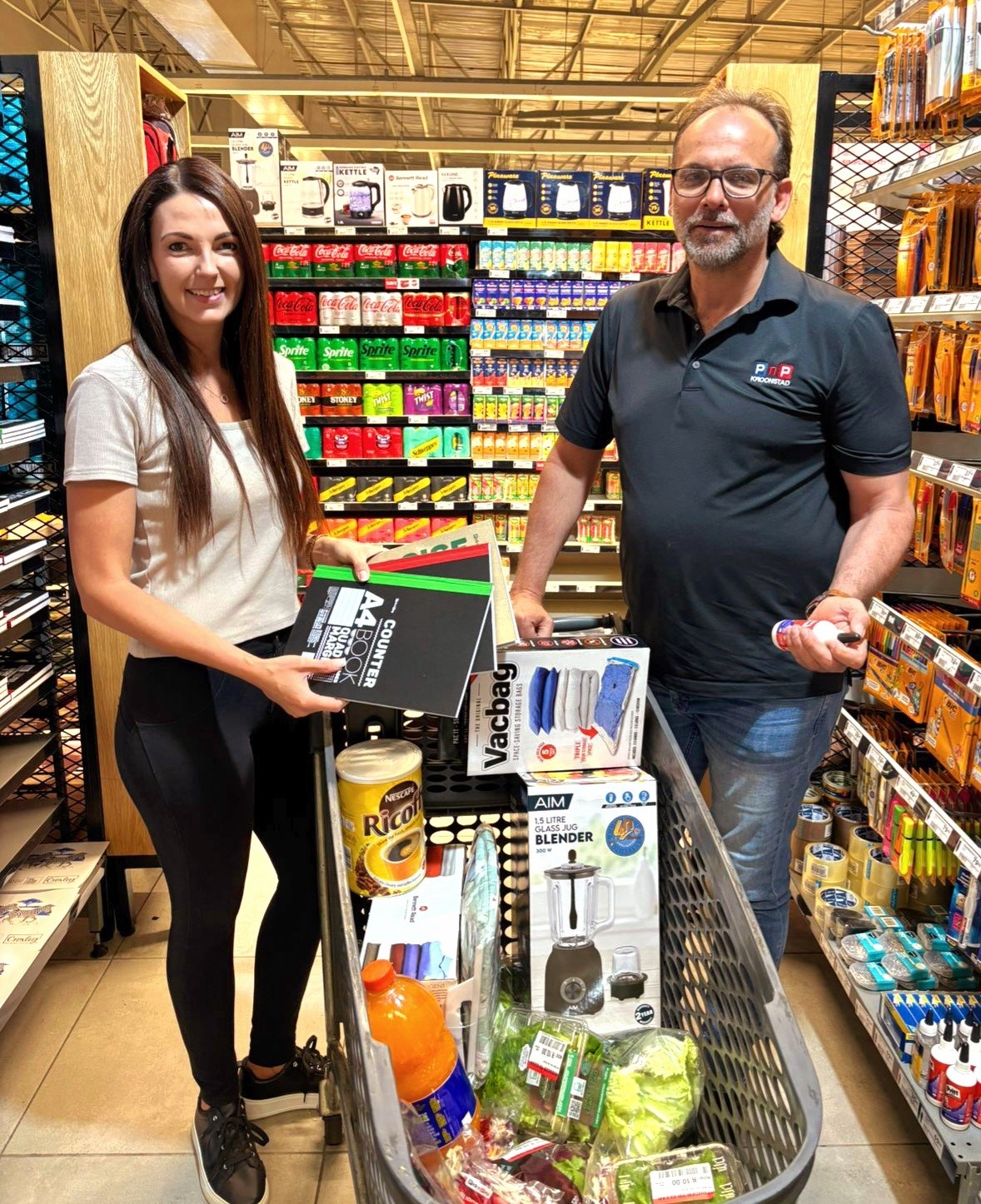 Lee Marais en Stephan van der Westhuizen van Pick n Pay Family Kroonstad.