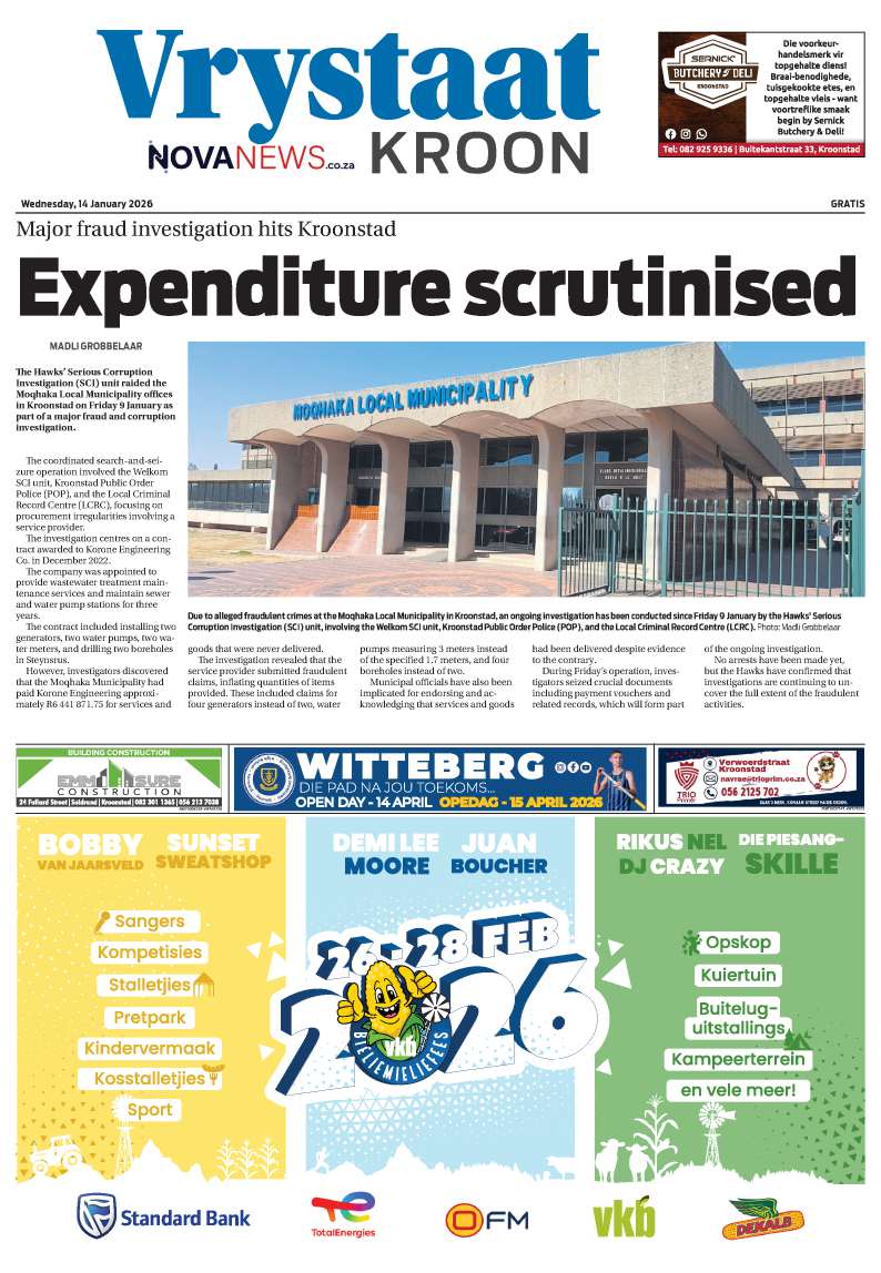 VrystaatKroon E-edition – 14 January 2026