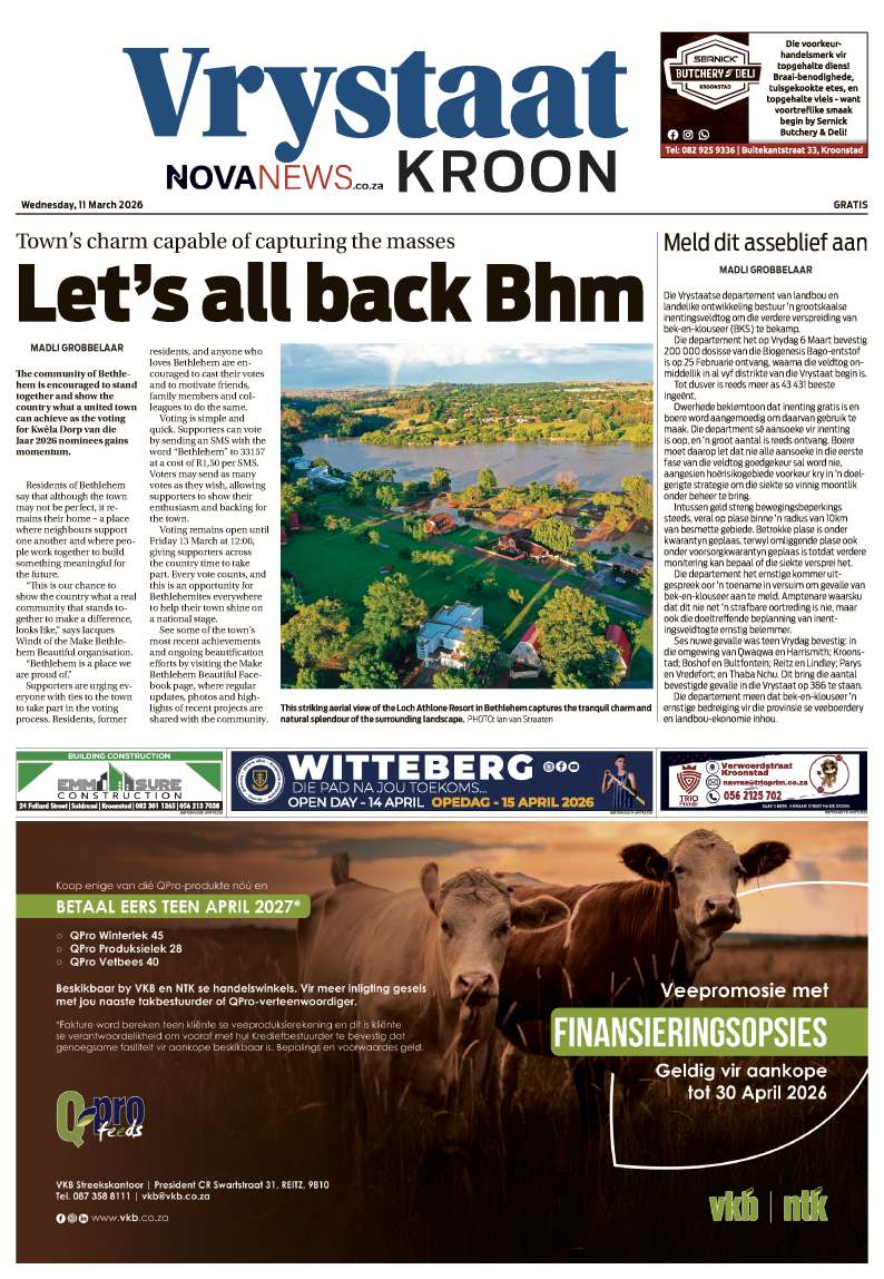 VrystaatKroon E-edition – 11 March 2026