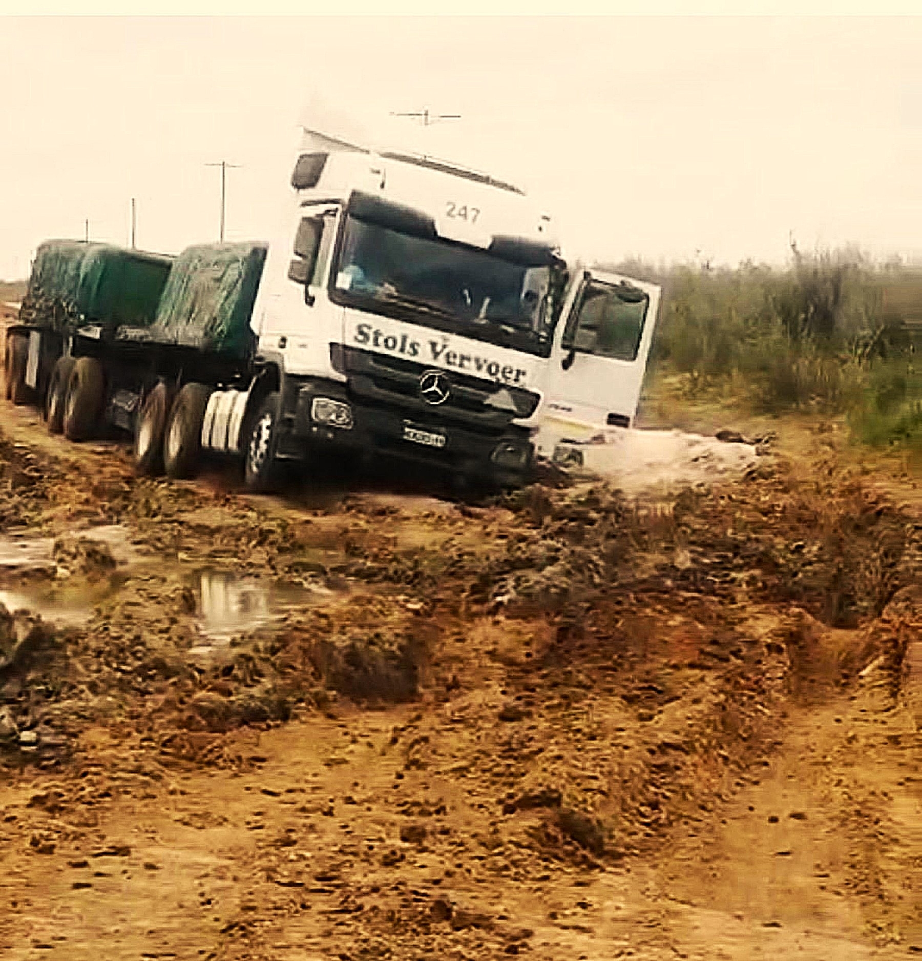 The R720 road's condition has worsened post-pipeline construction, risking safety and disrupting local agriculture.