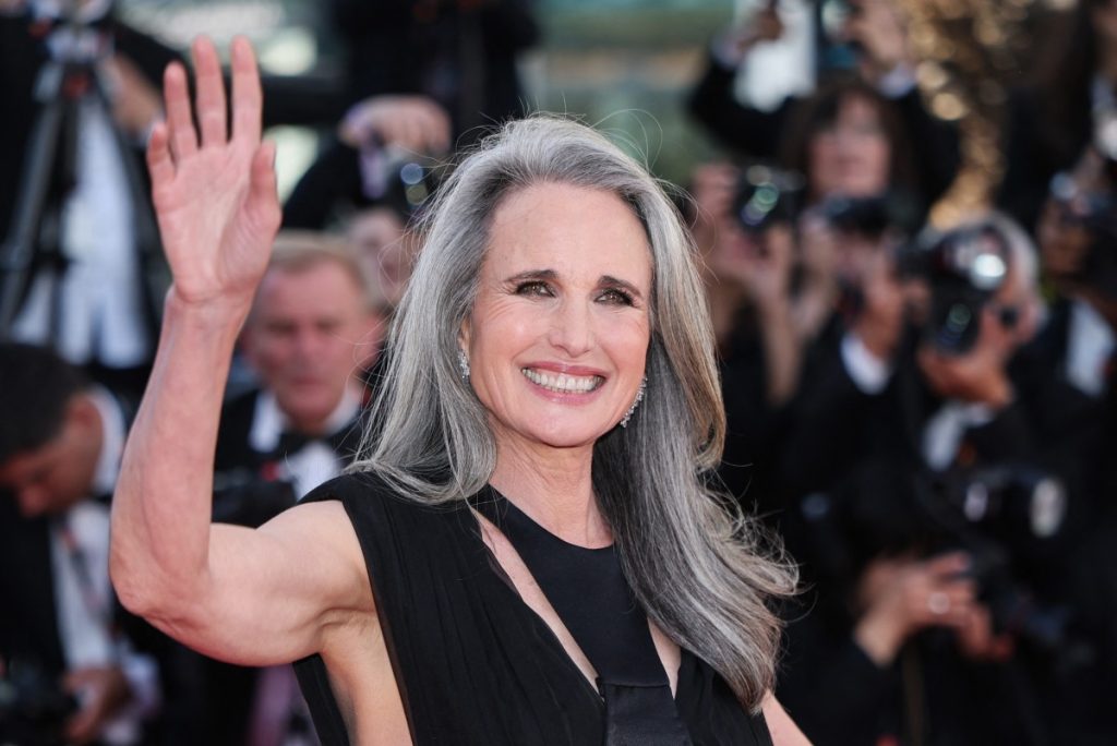 Andie MacDowell arrives for the screening of the film "Karma".