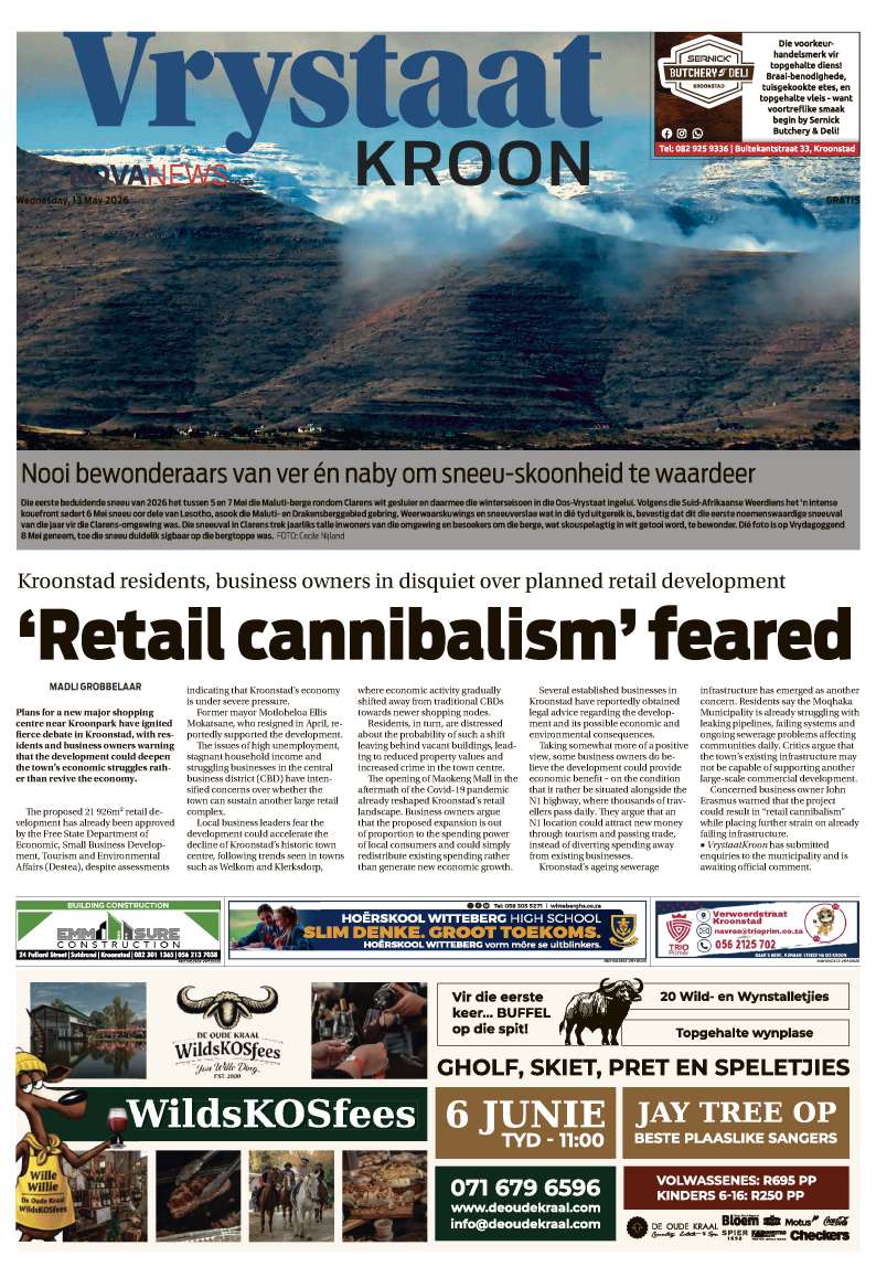 VrystaatKroon E-edition – 13 May 2026