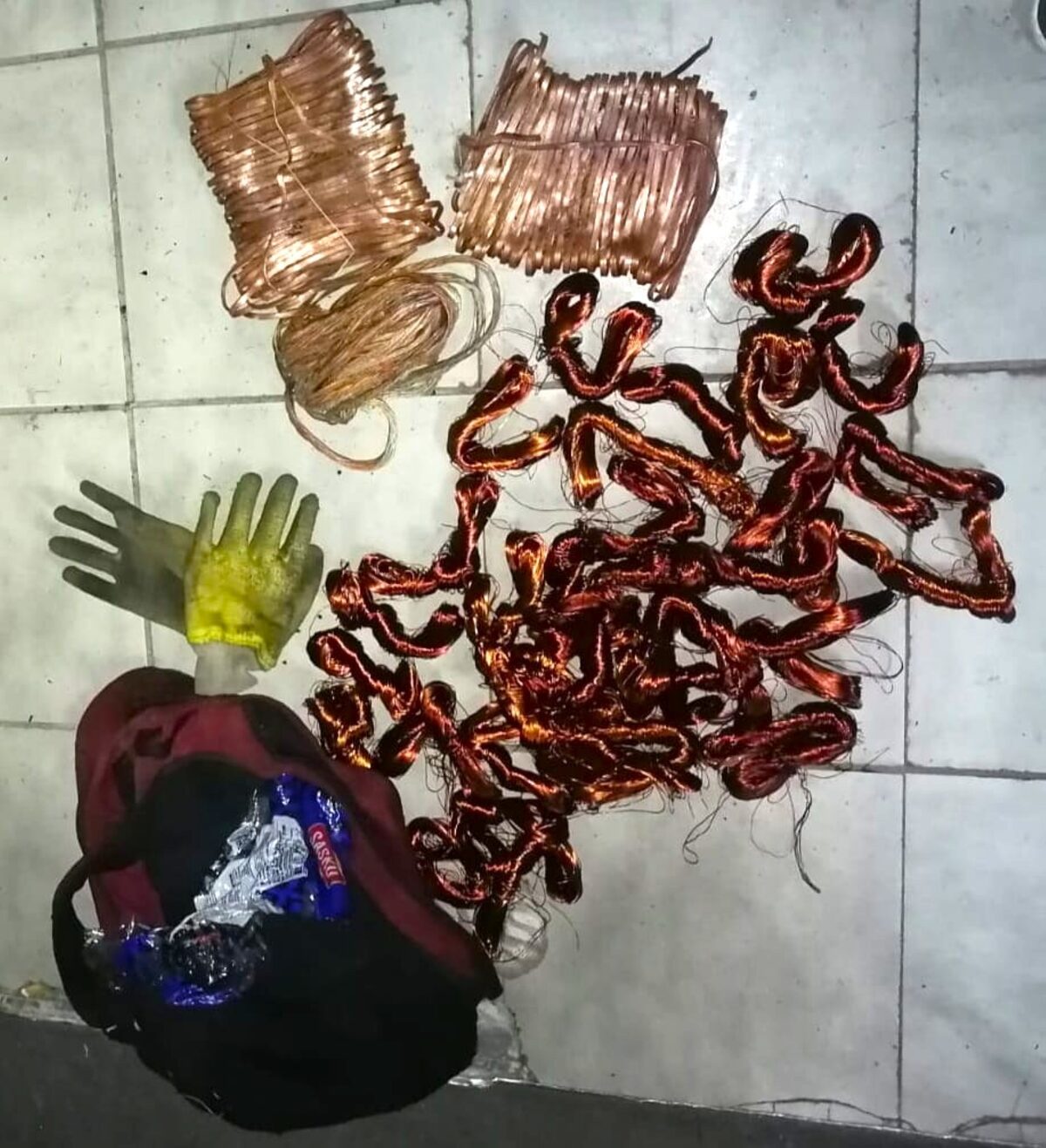 This suspected stolen copper cable destined for sale in Kroonstad was confiscated in a major breakthrough in the fight against infrastructure theft.