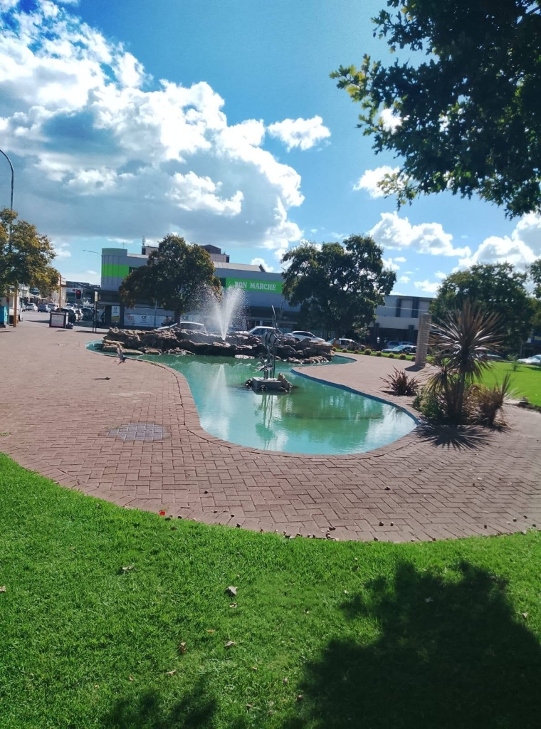 Die fontein in die middel van Bethlehem
