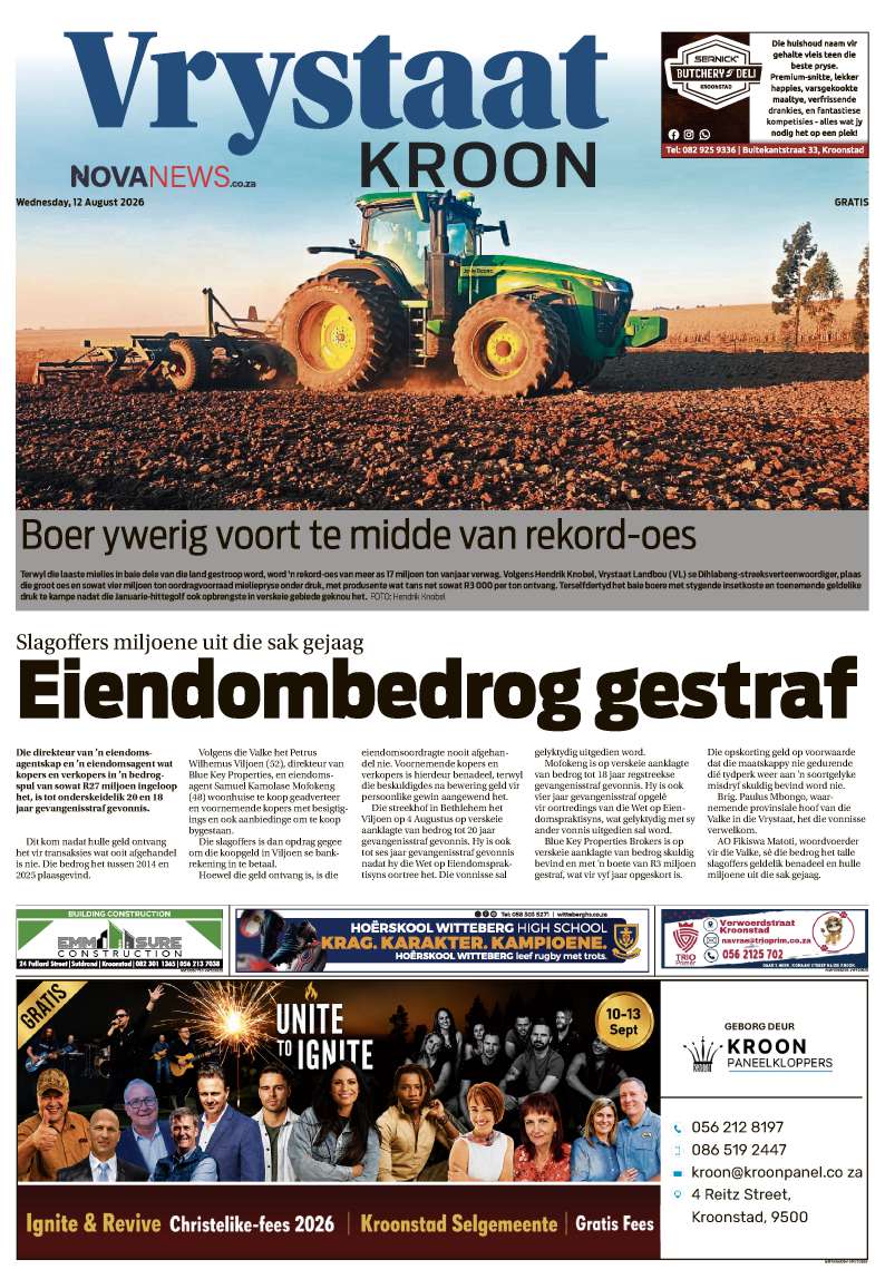VrystaatKroon E-edition – 12 August 2026