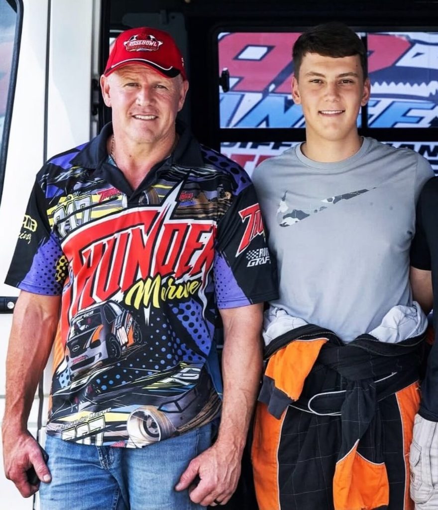 Pa en seun, Hendrik (links) en Henrico van der Merwe.