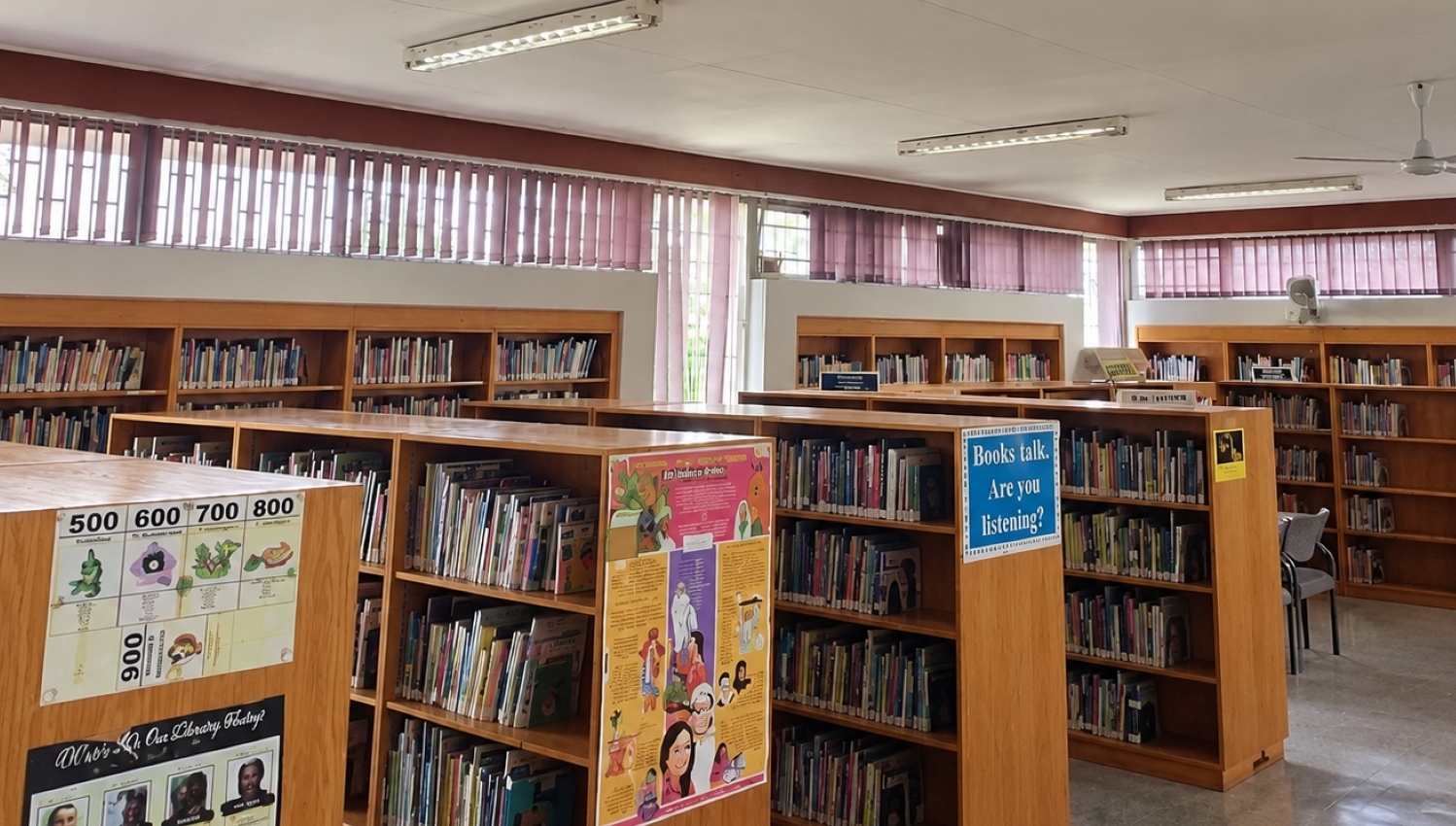 The lights are back on at Kwakwatsi Library, giving learners especially the matric learners a brighter and more conducive space to study.. PHOTO: Supplied