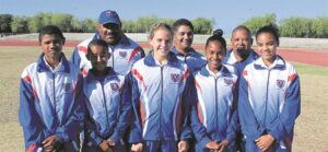 Atlete neem deel aan kampioenskap