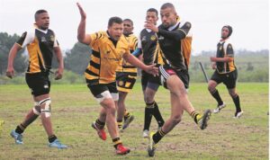 Bobaasrugby in Pella en Mamre gespeel