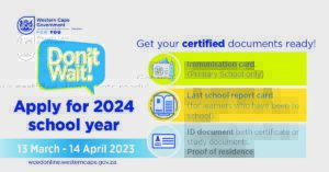 Apply now for new school year