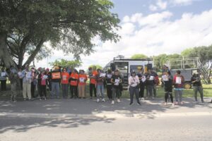 Organisations protest on a range of issues