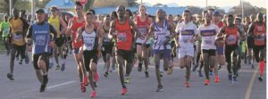 Halfmarathon bring atlete na Atlantis