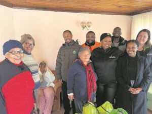 A food drive for elderly citizens