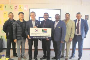 Korean Embassy hands equipment over to two schools