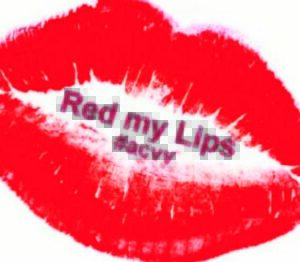 Red lips in support of 16 days of activism