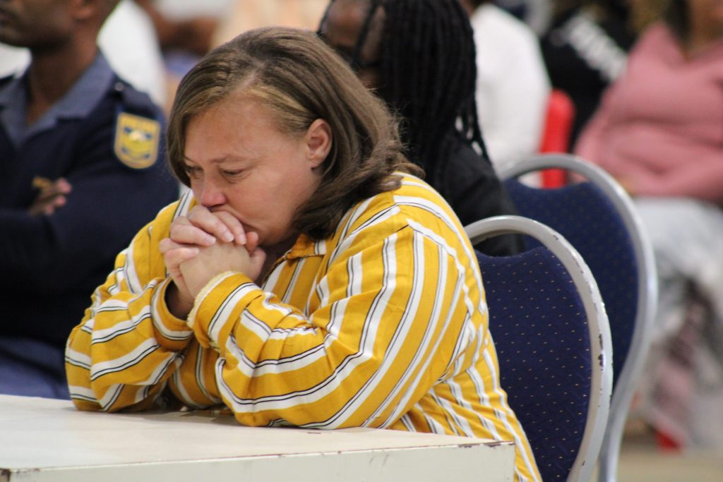 Kelly Smith hoor dat sy skuldig bevind word aan ontvoering en mensehandel. Foto: Alida Buckle