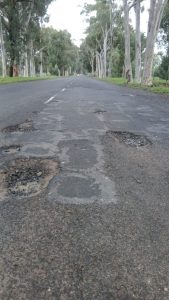 Motoriste slaggatvol ná reën