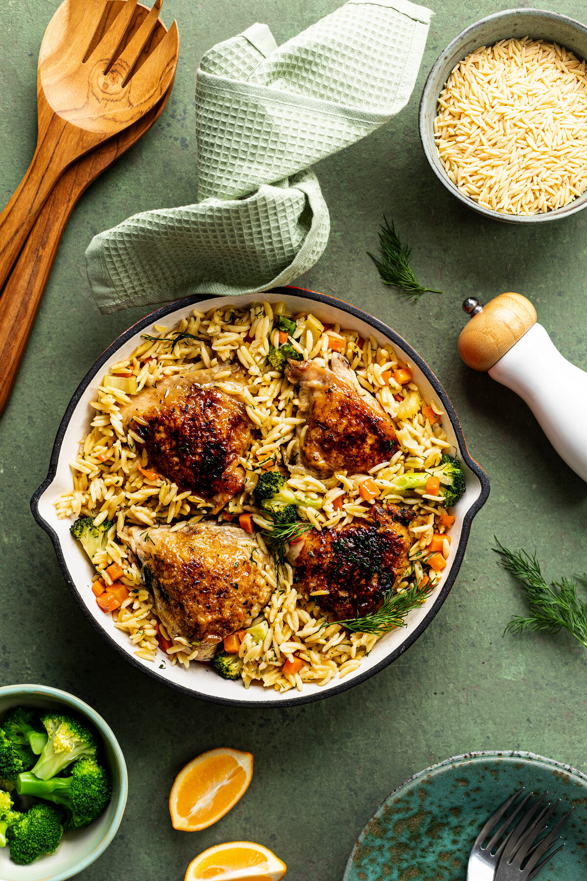 Maklike hoender-en-rys-kasserol