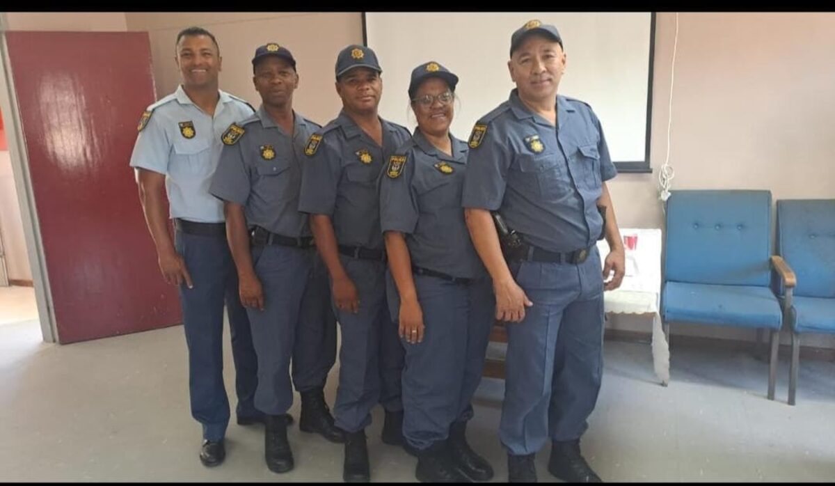 Police officers promoted to warrant officer.
