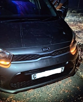Die Kia Picanto is by drie van die verdagtes gekry. Foto: SAPD