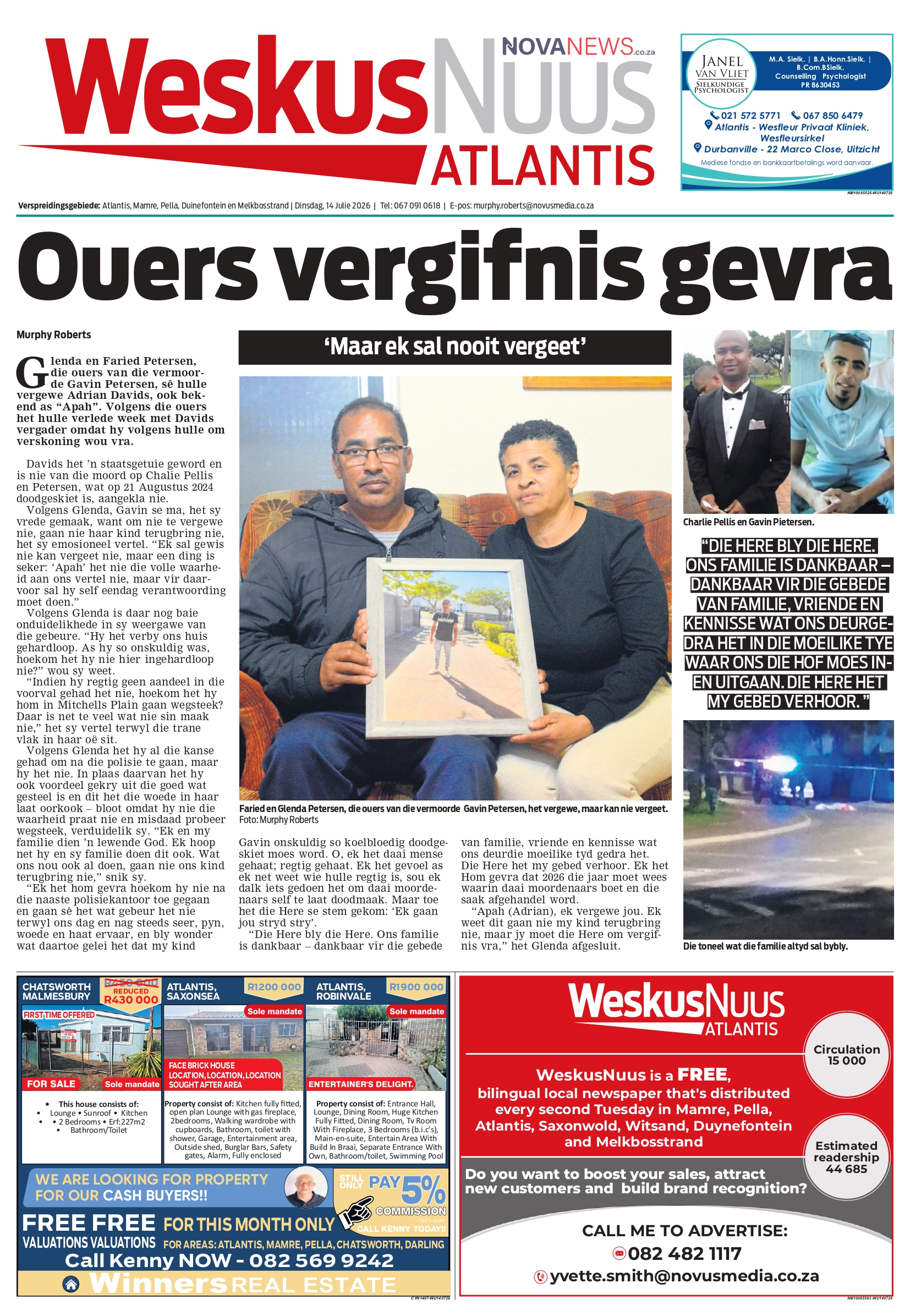 WeskusNuus E-Edition – 14 July 2026