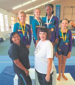 Gimnaste ryg medaljes in