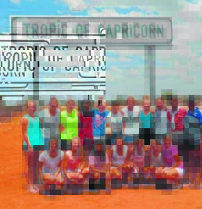 Netbalspelers toer in Namibië