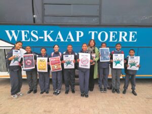 Boelies nie op dié bus welkom nie
