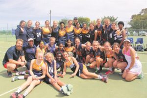 Netbalkoors loop al hoog