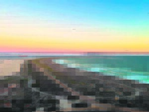 Saldanha Port breakwater linking to Marcus Island