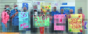 Leerders maak stem dik teen geweld