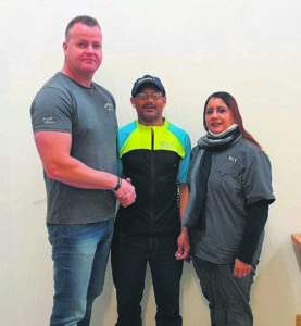 Fietsryer bedank borg WCC