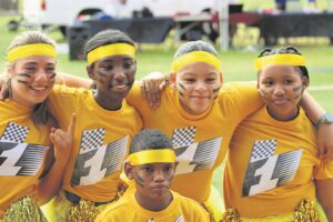 Blouspan teen Rooispan