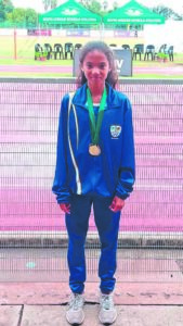 Girl brings home gold