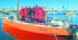 Seekadette span seile vir Lipton