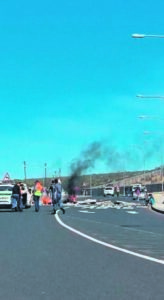 Taxi-staking skop af met openbare geweld in Weskusdorpe