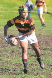 Talentvolle rugbyspeler moedig ondanks besering