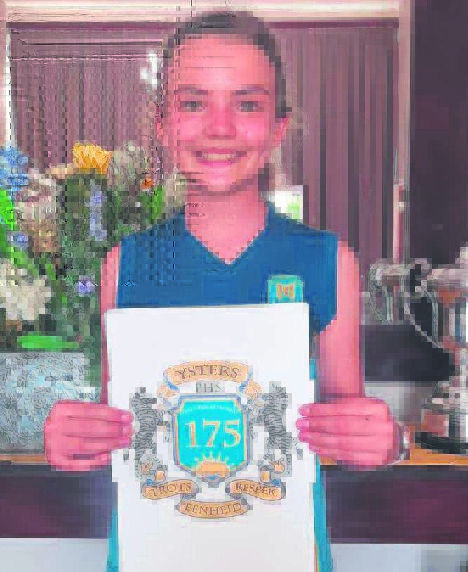 Leerder wen geld met logo